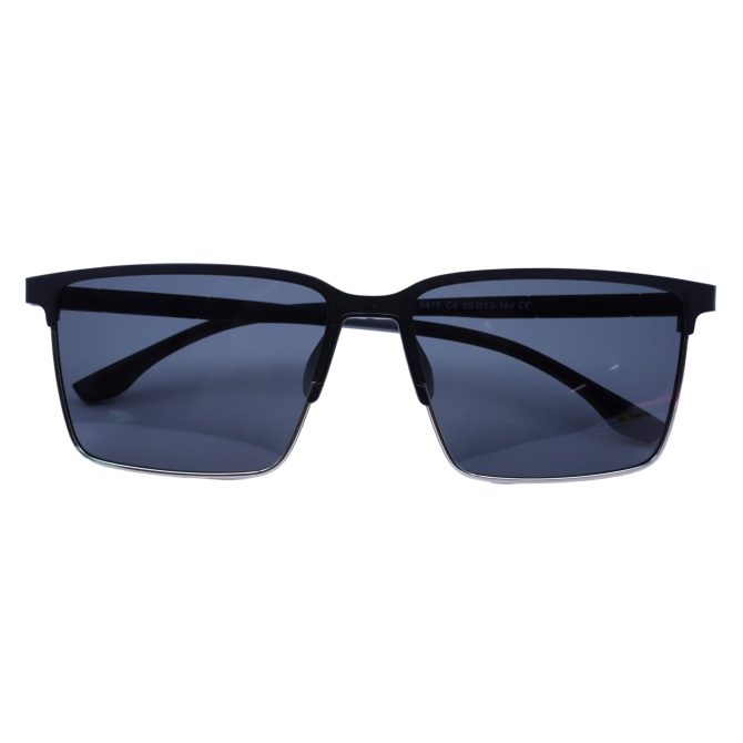 ZYRA EYEWEAR I Metal Square Frame I Silver-Black Arms Sunglasses I for Men and Women's - Image 3
