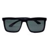 ZYRA EYEWEAR | Bold Square Brown Sunglasses for Unisex | Polarized & UV Protection - Black X Green