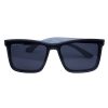 ZYRA EYEWEAR | Bold Square Brown Sunglasses for Unisex | Polarized & UV Protection - Grey X Black